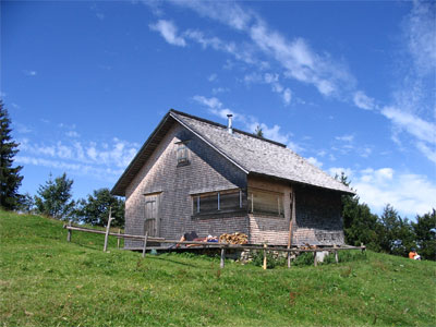 Hütte auf dem Hittisberg