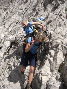 Abstieg Kreuzspitze