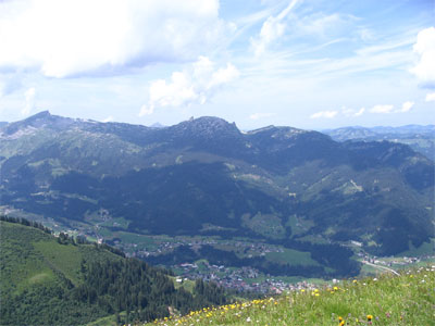 Blick ims Kleine Walsertal vom Fellhorn