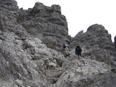 Gipfelaufbau Hochvogel