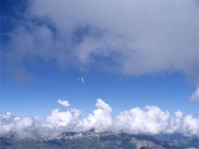 Motorsegler am Hochvogel 