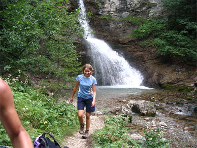 Wasserfall bei der unteren Bärgündele Alp