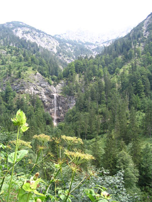Wasserfall im Bärgundtal