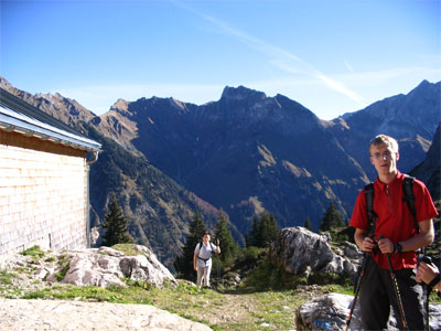 Die obere Lugenalp mit dem Schneck im Hintergrund