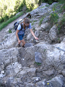 Aufstieg Zum unteren Gaisalpsee