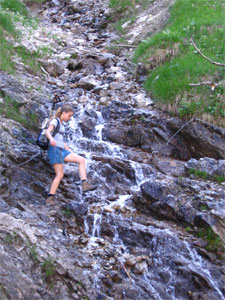 Aufstieg zum unteren Gaisalpsee