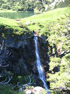 Wasserfall Gaisalpsee